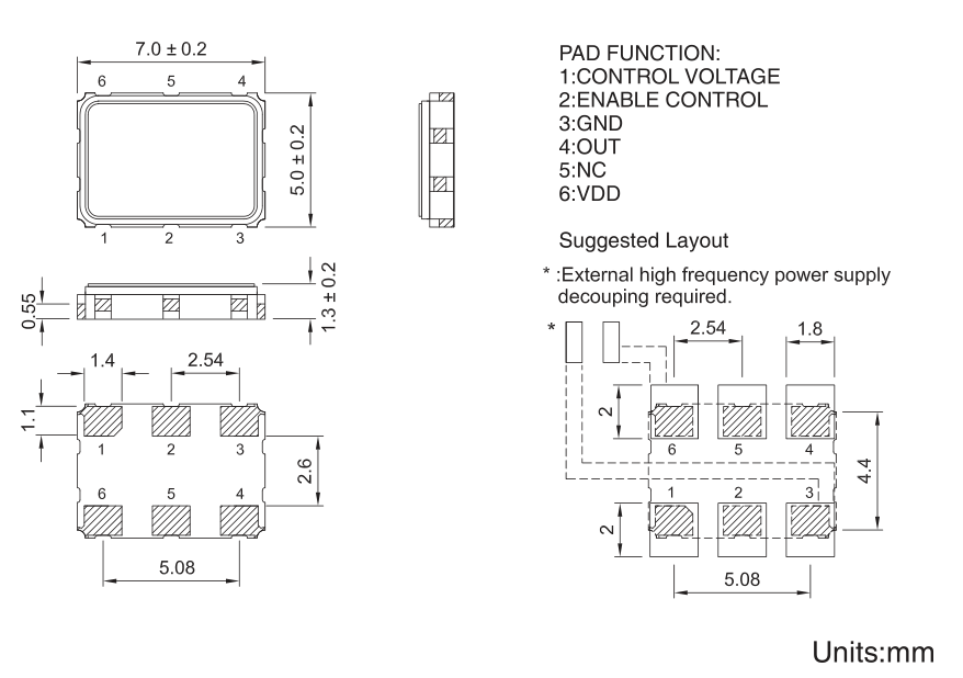 6U 7050尺寸圖